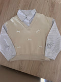 Finto gilet con camicia