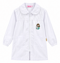 Grembiule scuola  bimba BIANCO